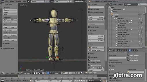 Rigging a Humanoid Character with Blender