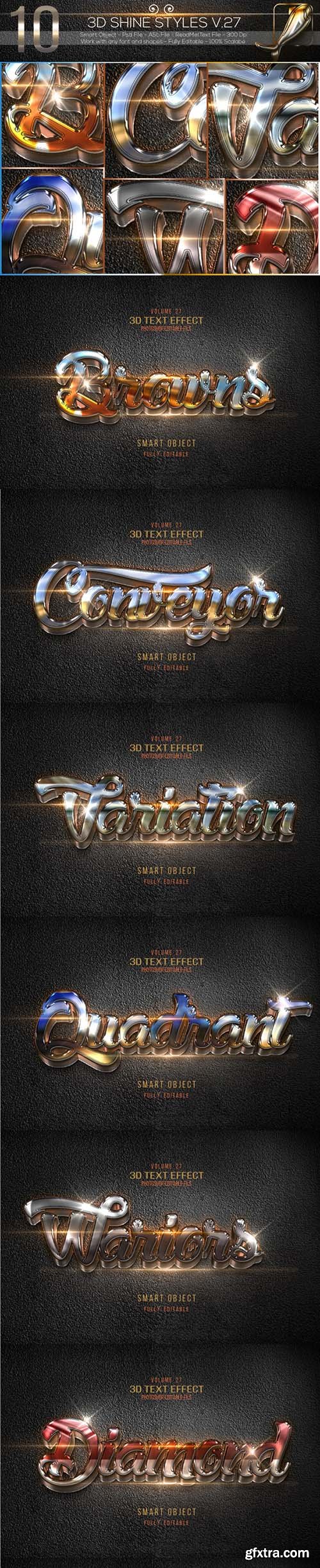 Graphicriver 10 3D Text Styles V.27 11050962