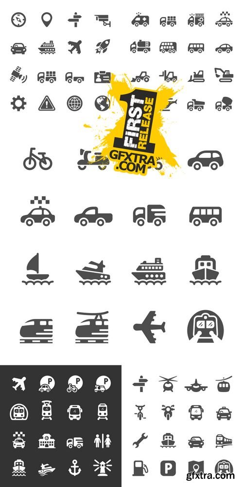 Vector - Transportation and Vehicles Icons