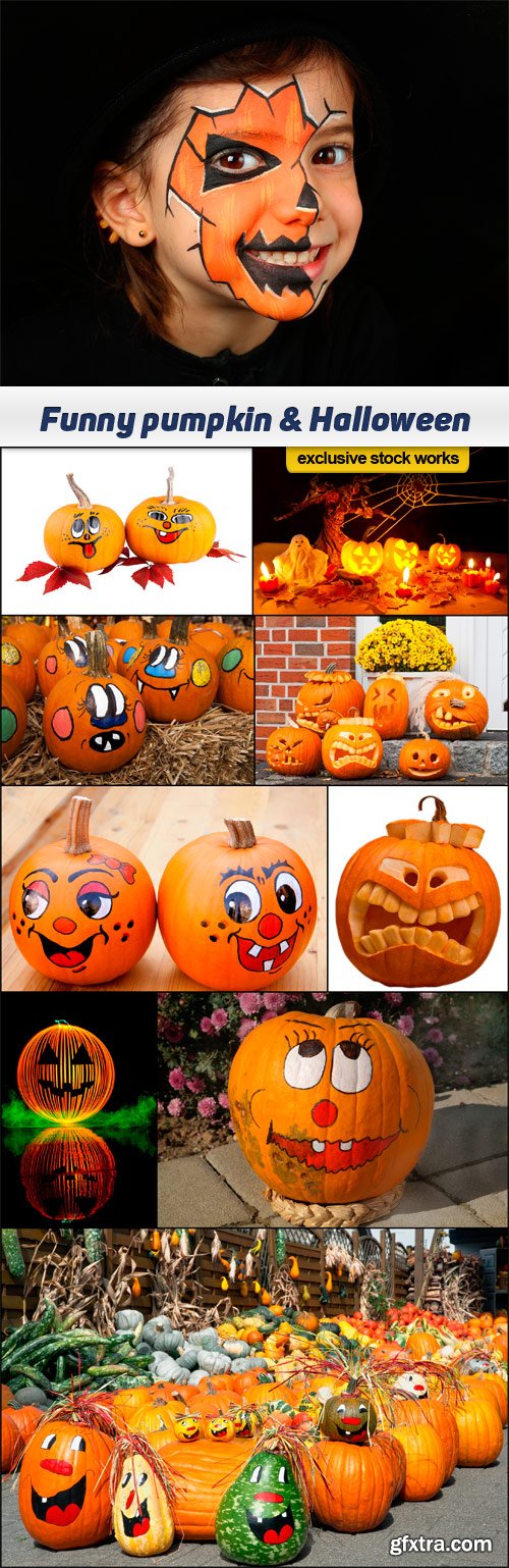 Funny Pumpkin & Halloween 10x JPEG