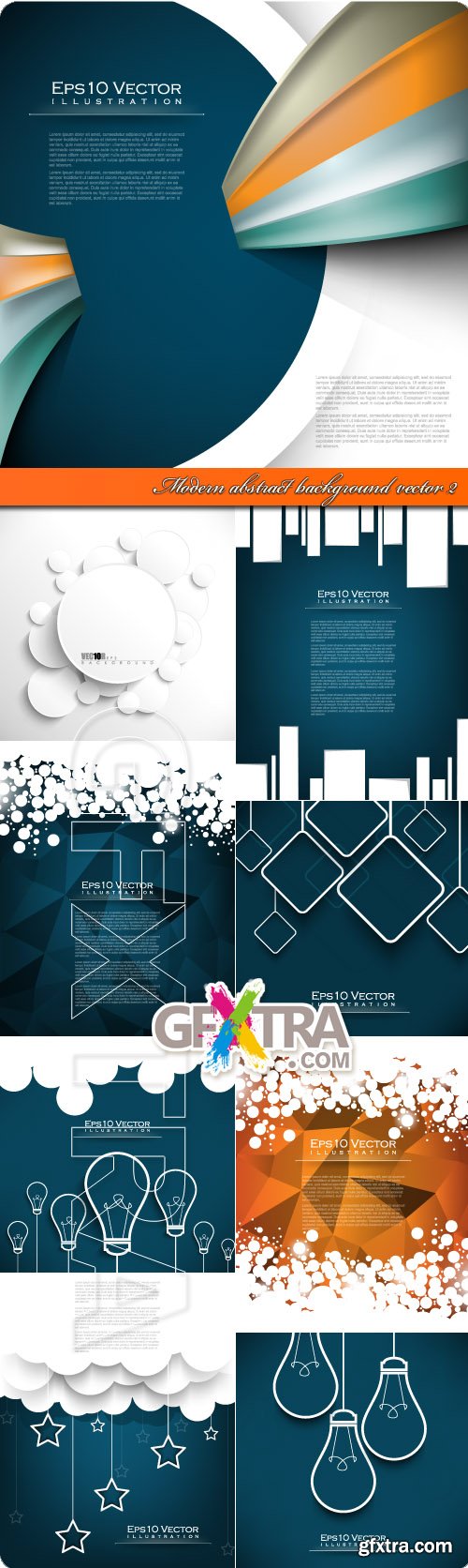 Modern abstract background vector 2