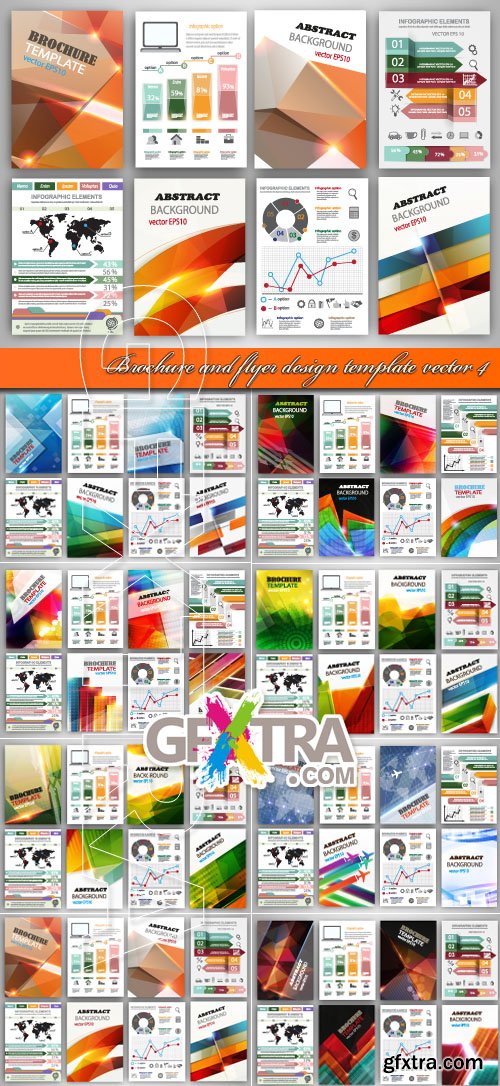 Brochure and flyer design template vector 4