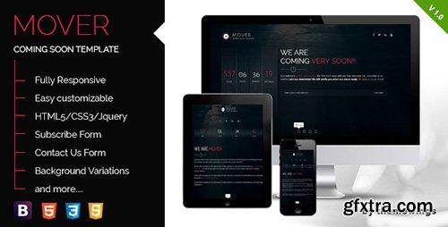 ThemeForest - Mover v1.0 - Responsive Coming Soon Template - FULL