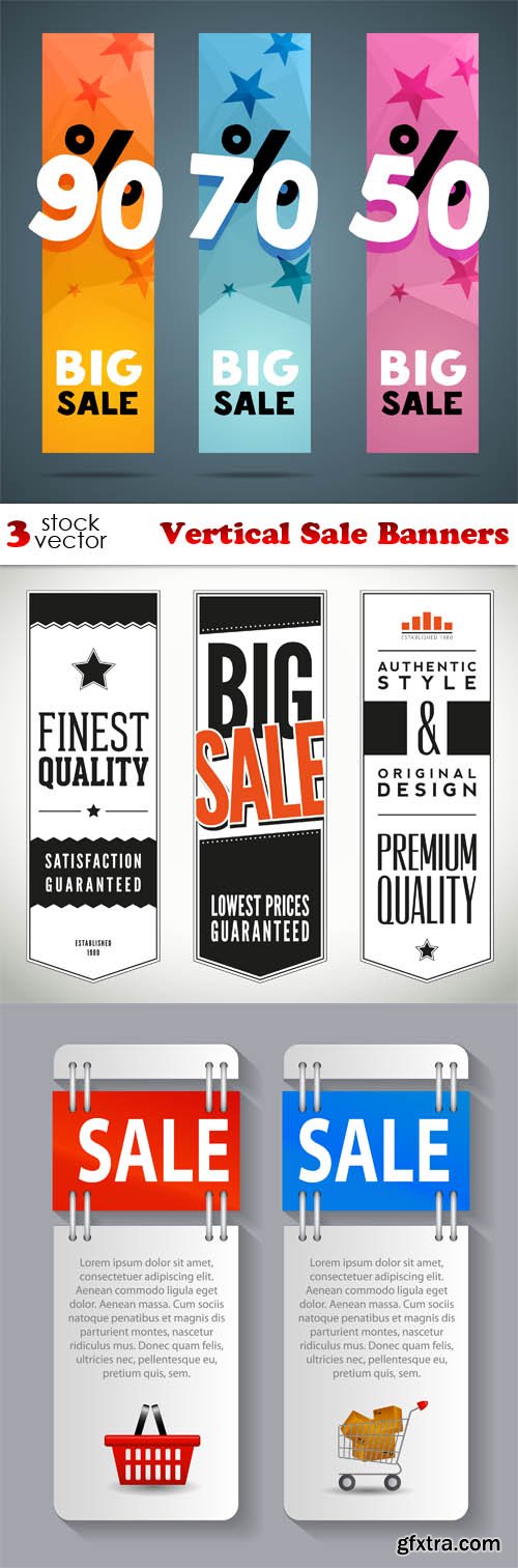 Vectors - Vertical Sale Banners