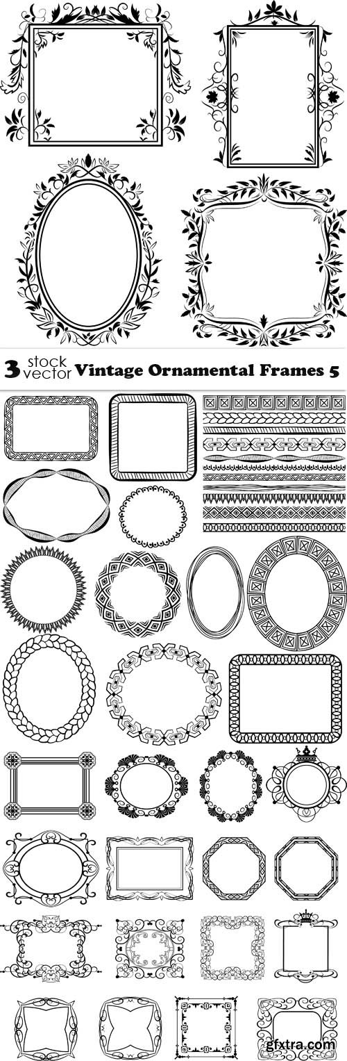 Vectors - Vintage Ornamental Frames 5