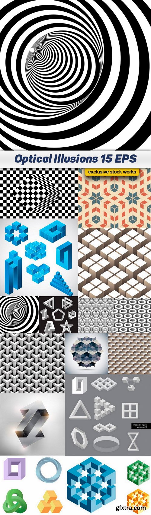 Vector Optical Illusions - 15x EPS