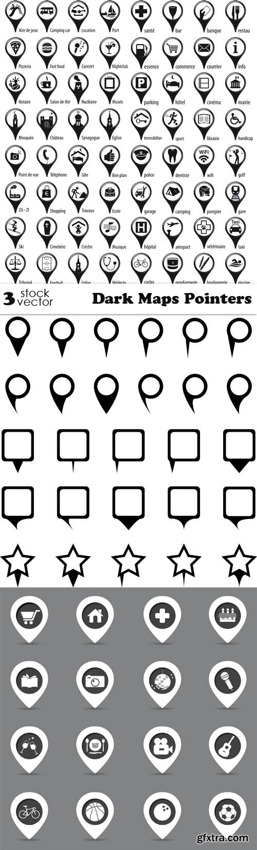 Vectors - Dark Maps Pointers