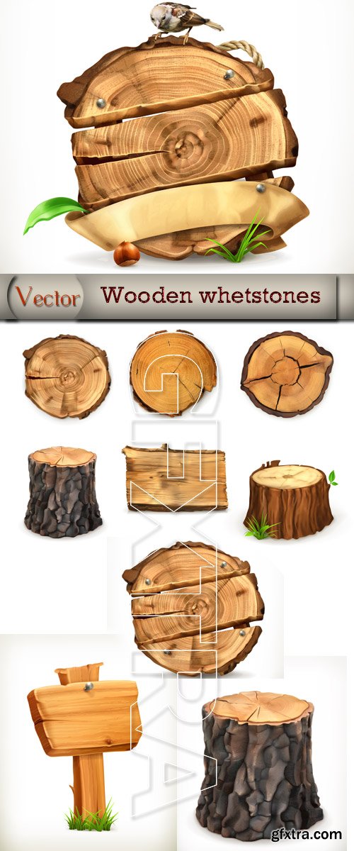 Wooden hemp in Vector