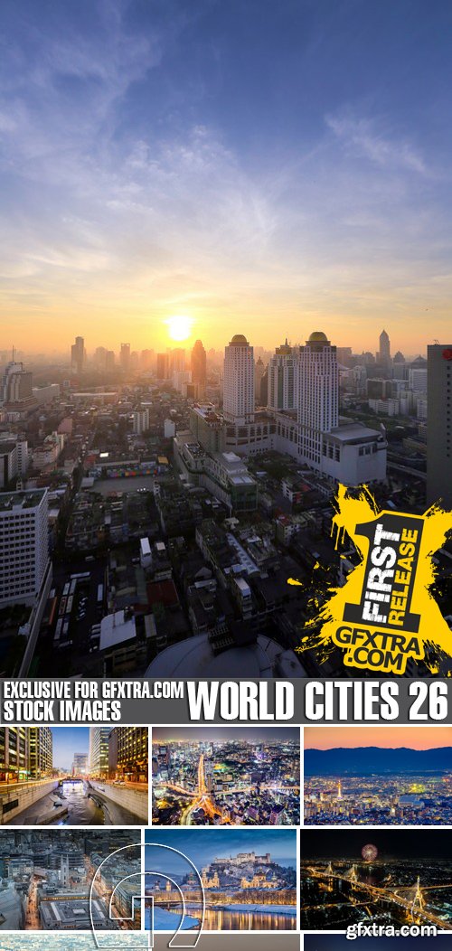 Stock Photos - World Cities 26, 25xJPG