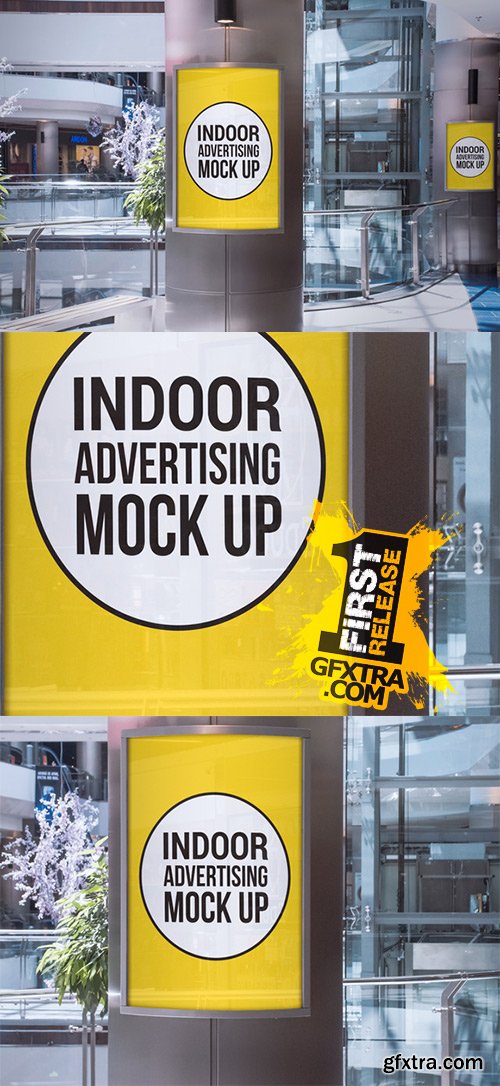 CM - Indoor Advertising Display Mockup 244312