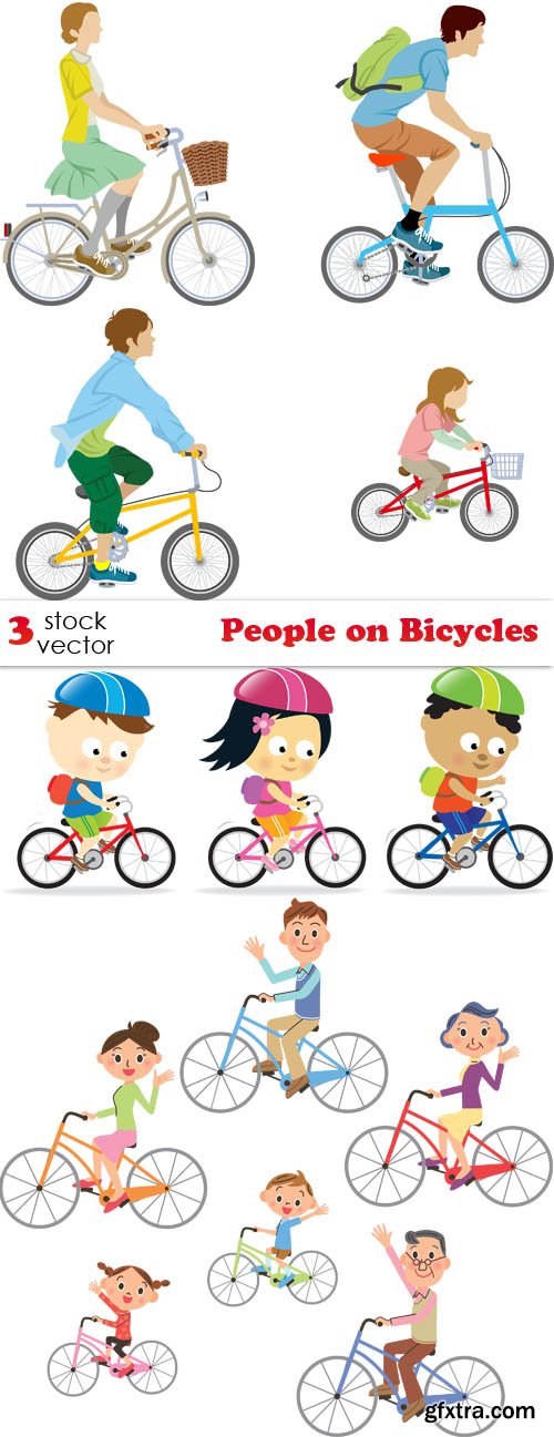 Vectors - People on Bicycles