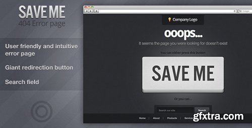 ThemeForest - Save me - 404 Error Page - FULL
