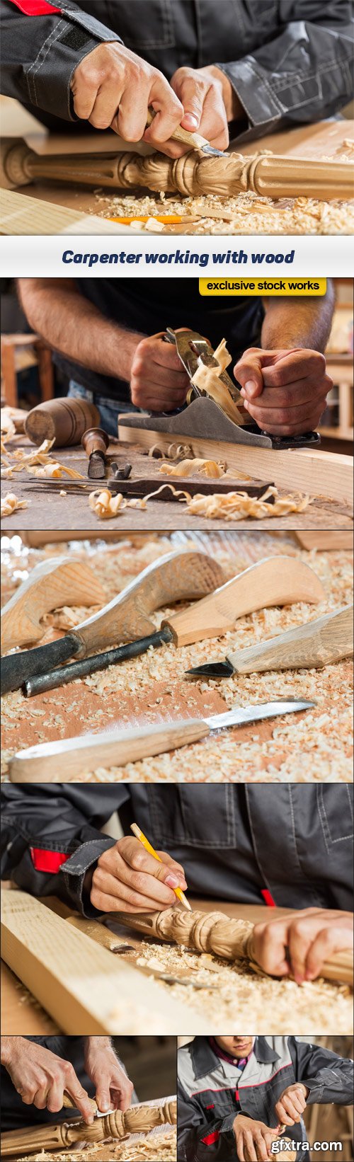 Carpenter working with wood 6x JPEG