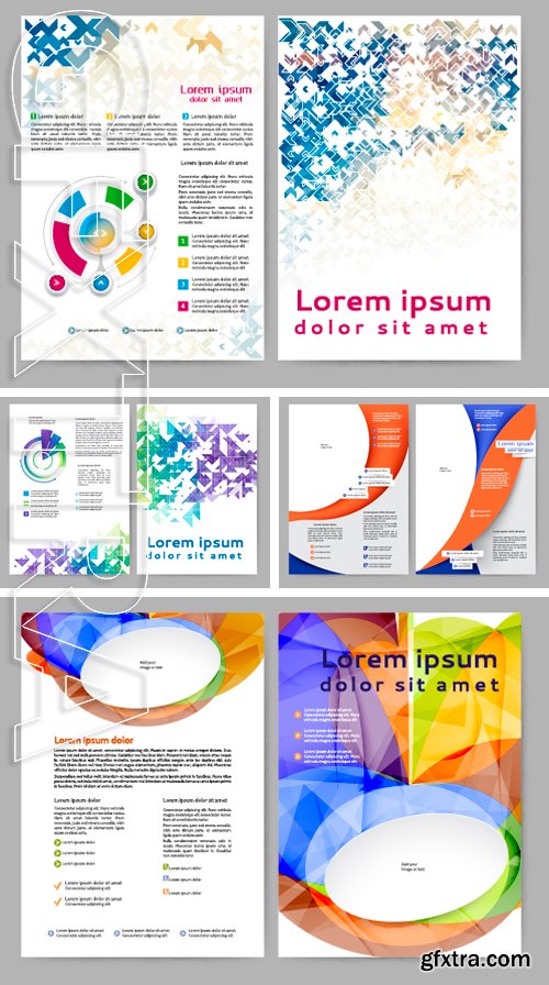 Stock Vectors - Abstract colored brochure template for your business