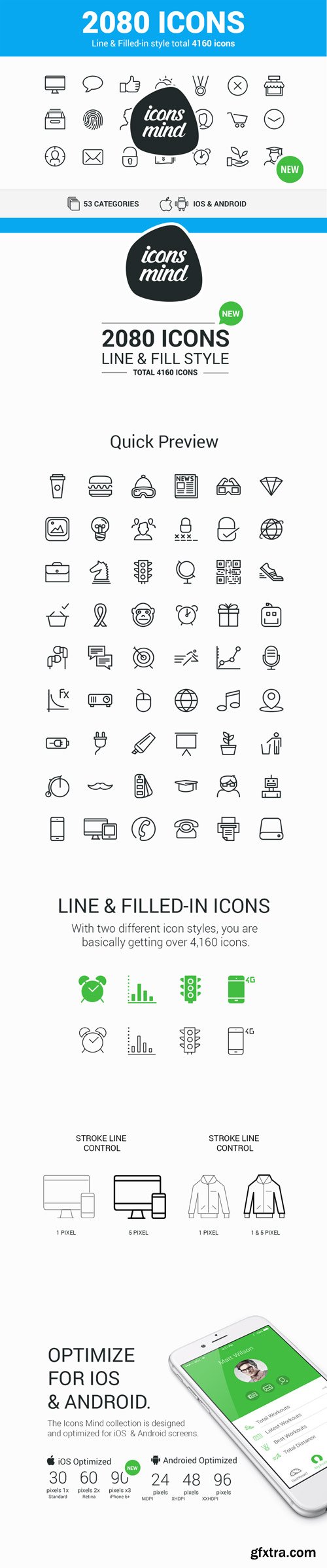 MightyDeals - 2000+ High-Quality Vector Icons (outline and filled)