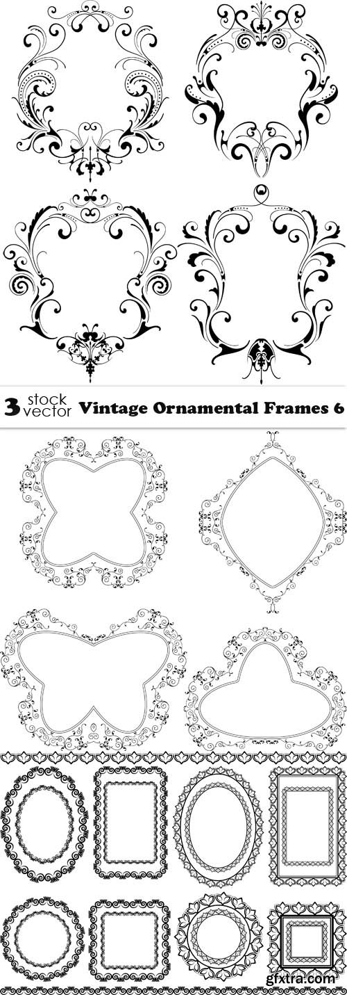 Vectors - Vintage Ornamental Frames 6