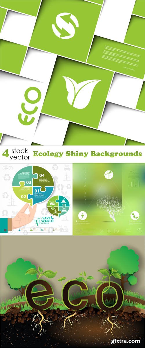 Vectors - Ecology Shiny Backgrounds