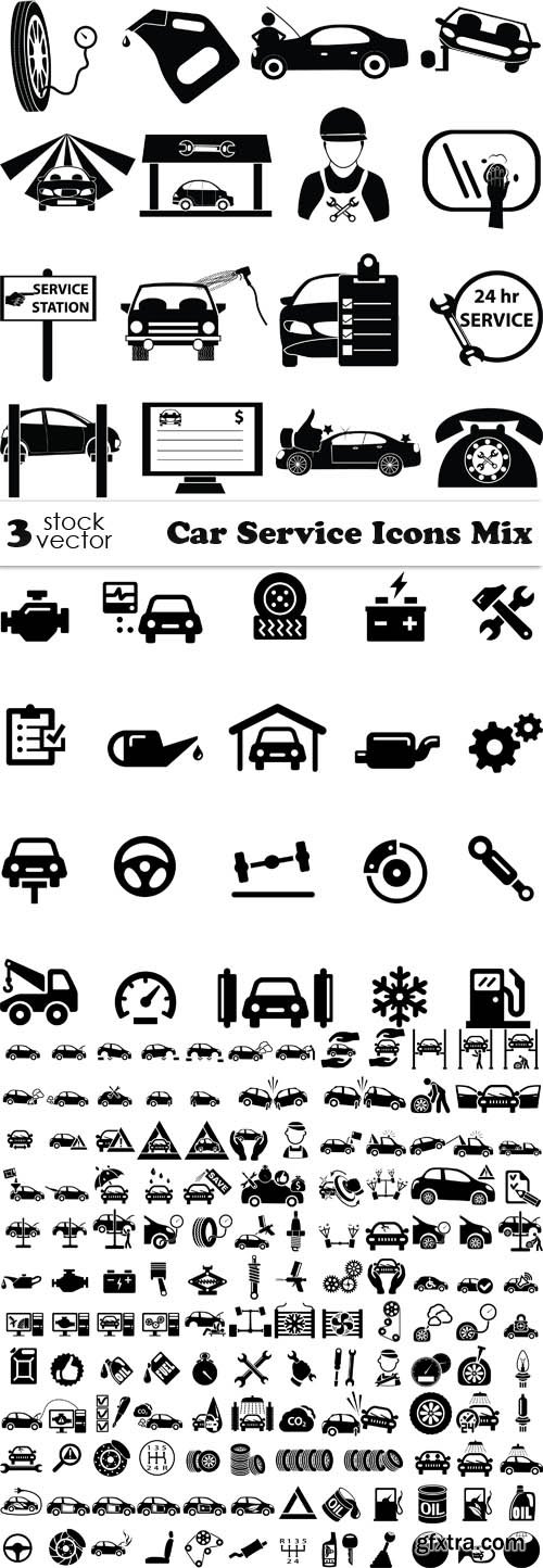 Vectors - Car Service Icons Mix