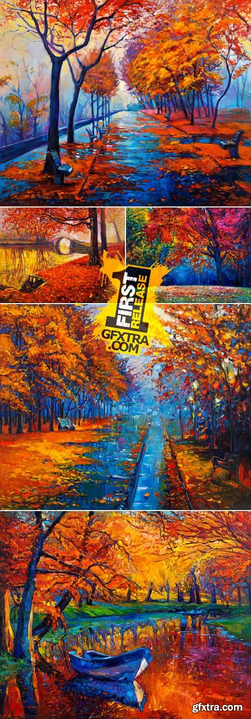 Stock Photo - Oil Painting Autumn