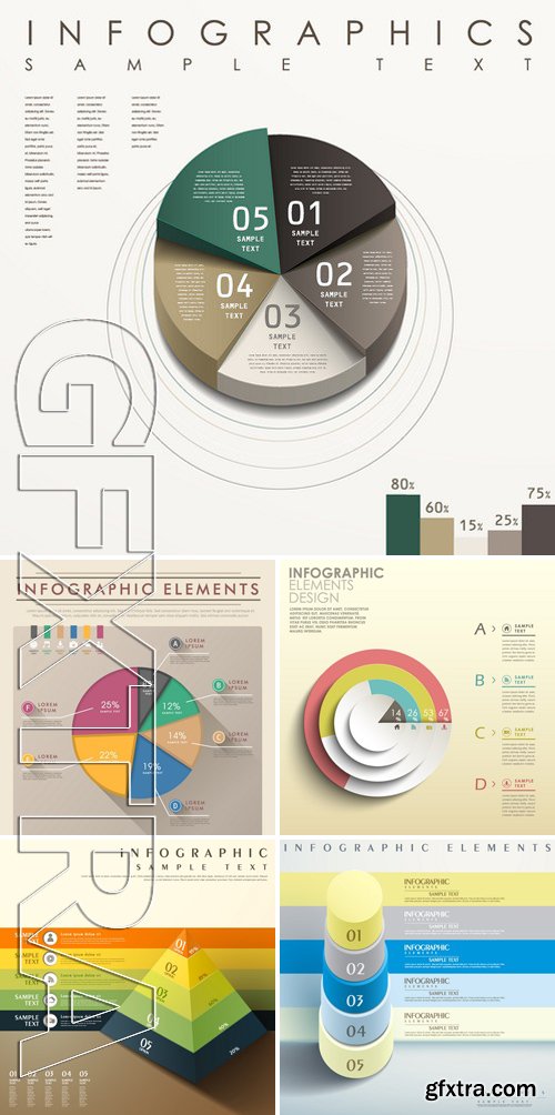 Stock Vectors - 3d Infographic Chart 23