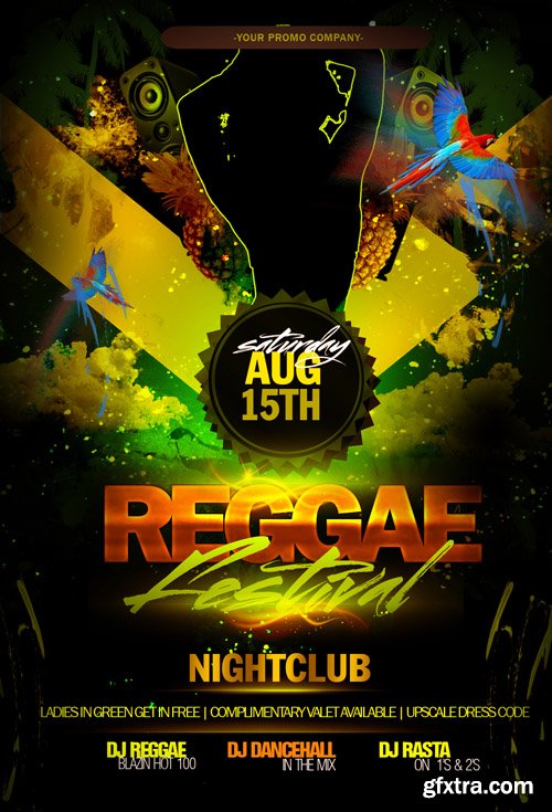 Reggae Festival Party Flyer Template