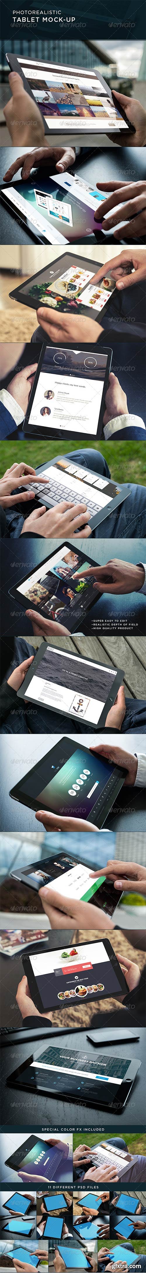 GraphicRiver - Photorealistic Tablet Mock-Up 8765380