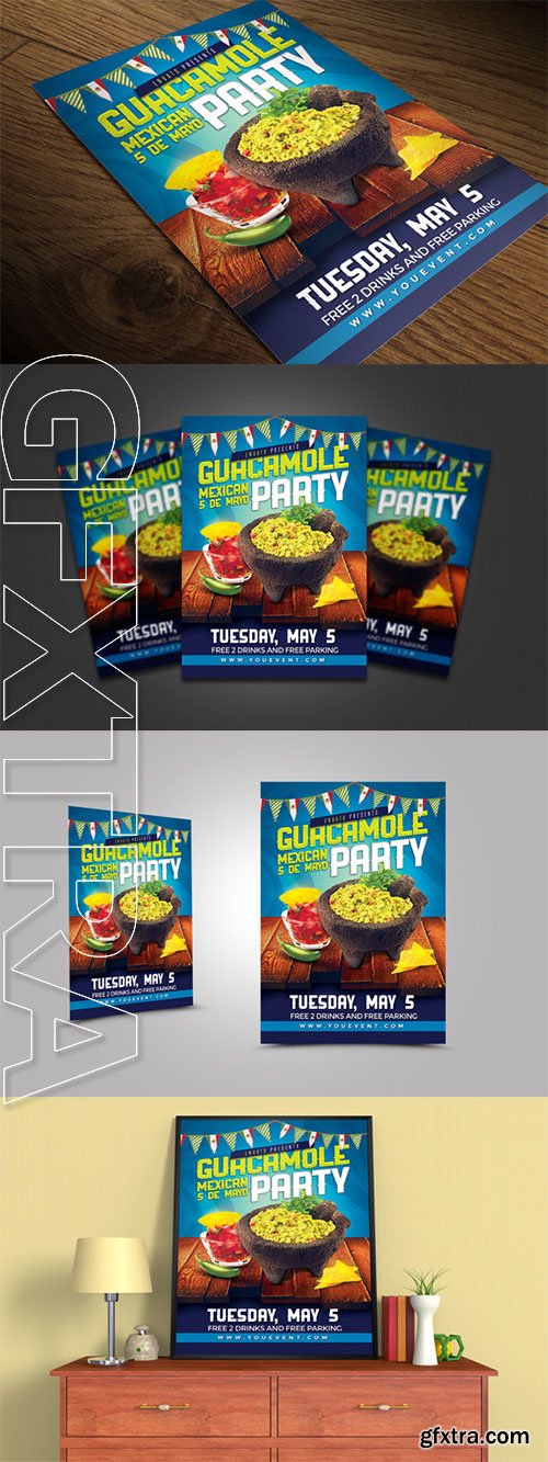 CM - Food Mexican Party Flyer 254855