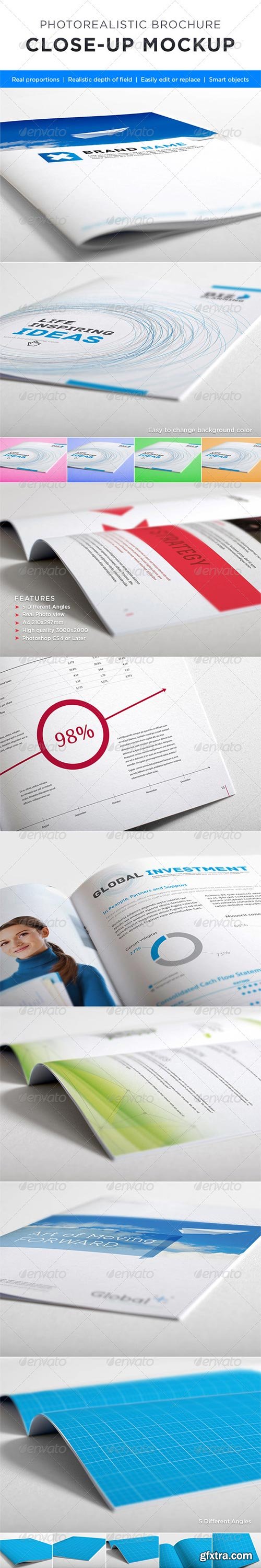 GraphicRiver - Photorealistic Brochure Close-up Mock-up