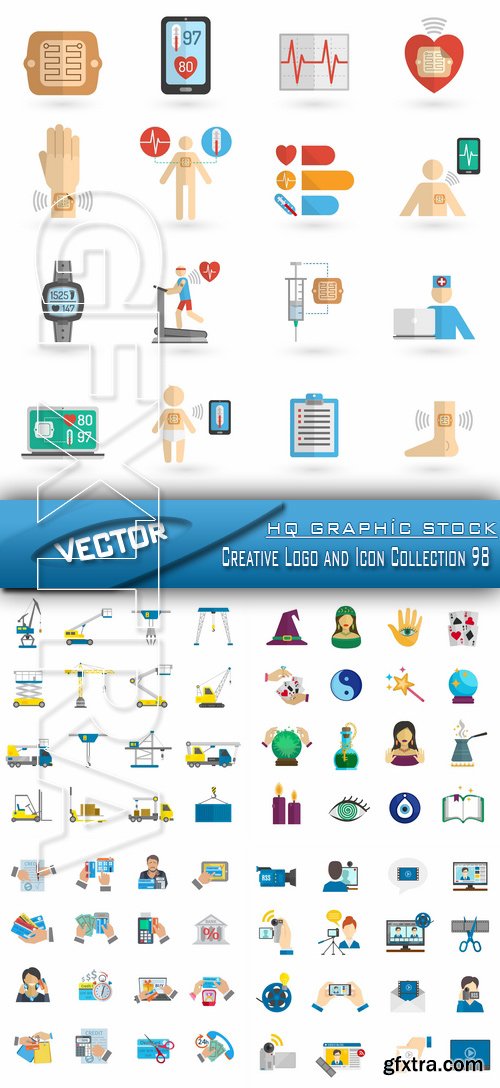 Stock Vector - Creative Logo and Icon Collection 98