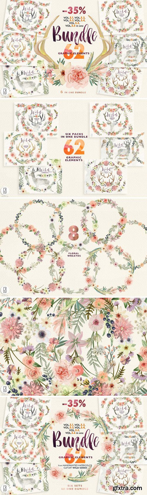 CM - Floral BUNDLE. Wild complete Vol.5 246755