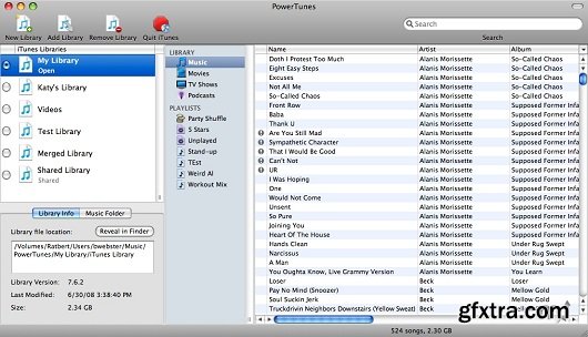 PowerTunes 1.3.1 (Mac OS X)