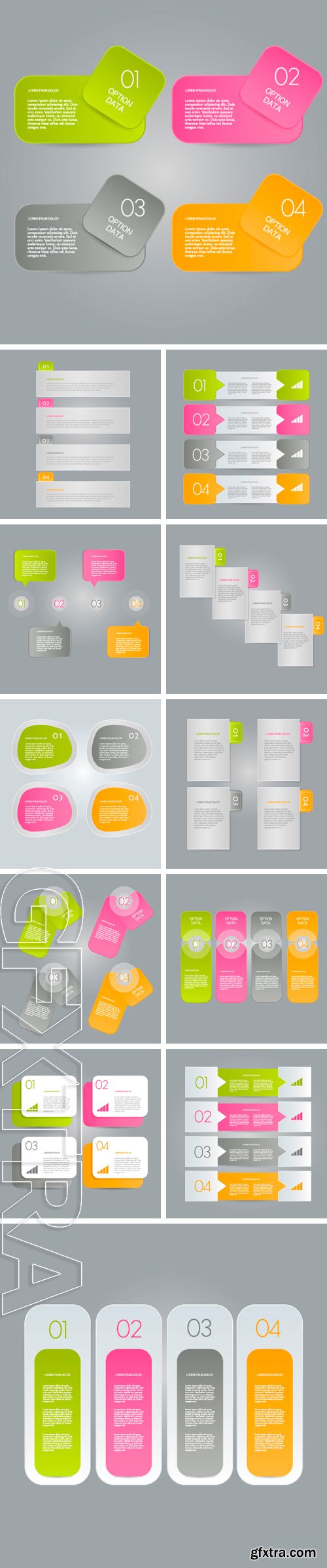 Stock Vectors - Business infographics tabs template for presentation