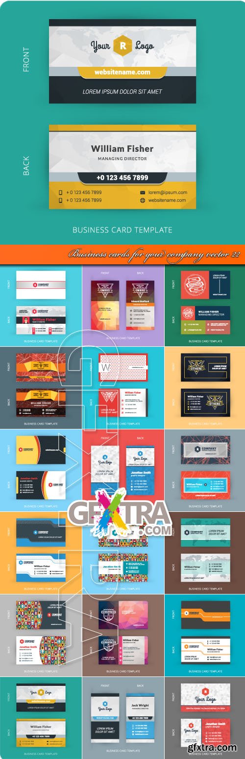 Business cards for your company vector 22
