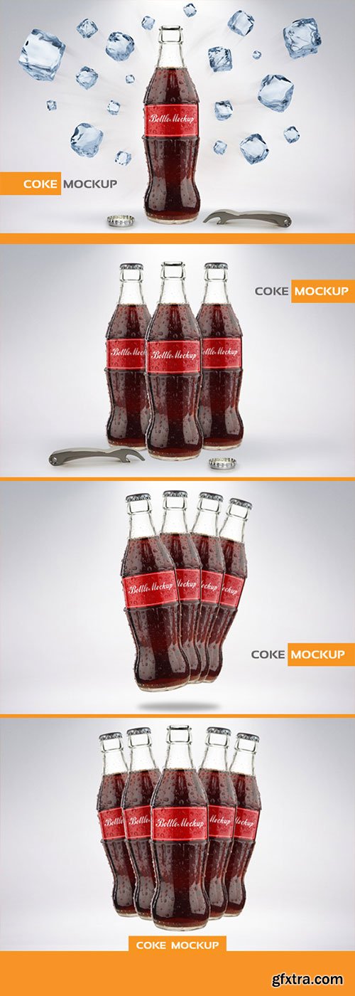 Bottle of Cola Mockup CM 10441