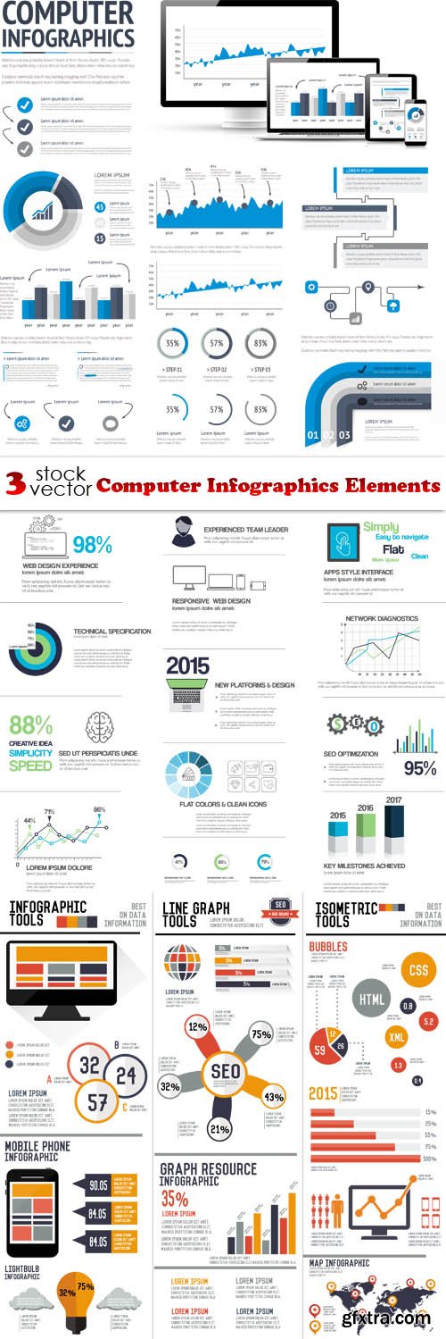 Vectors - Computer Infographics Elements