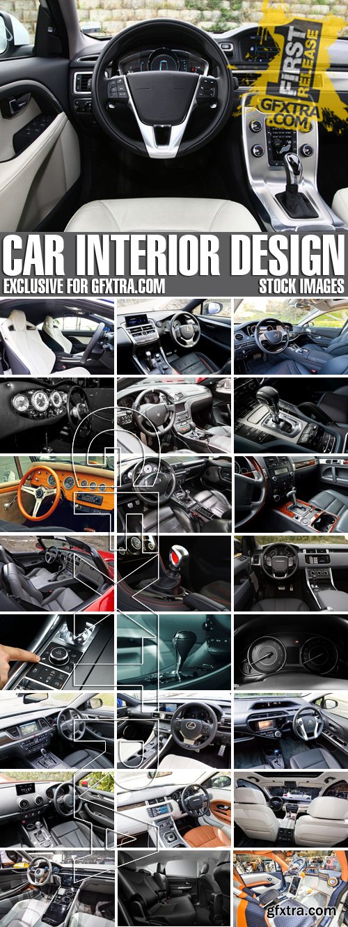 Stock Photos - Car Interior Design, 25xJPG