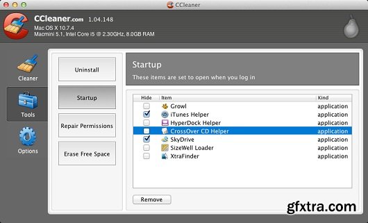 CCleaner Professional Edition 1.09.313 (Mac OS X)