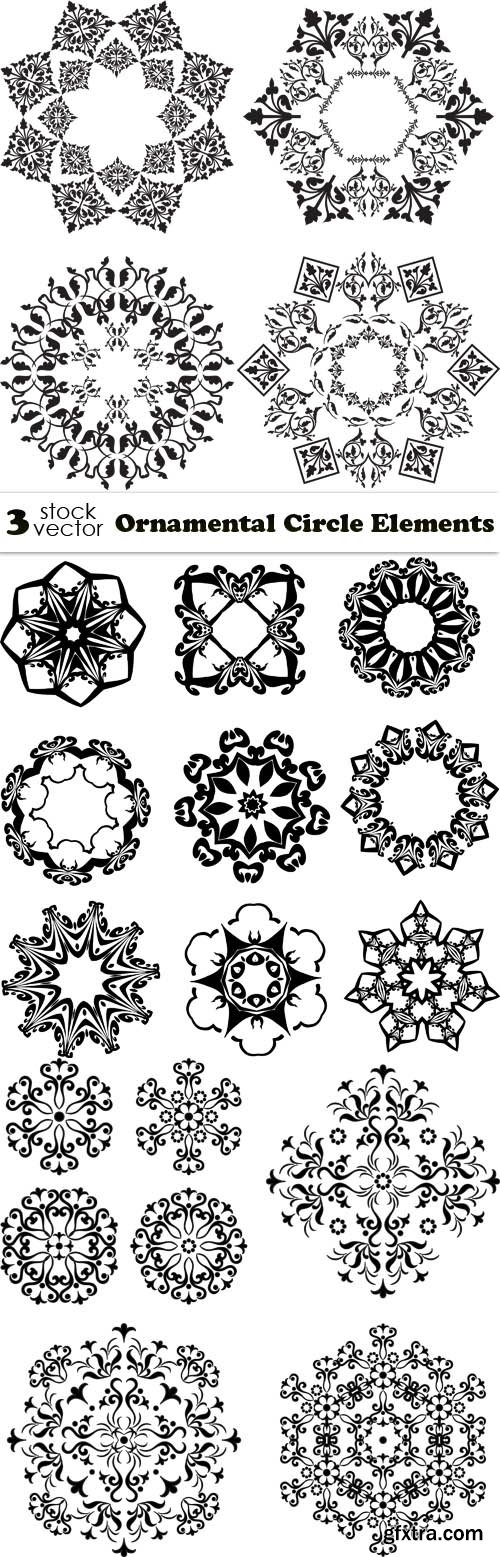 Vectors - Ornamental Circle Elements