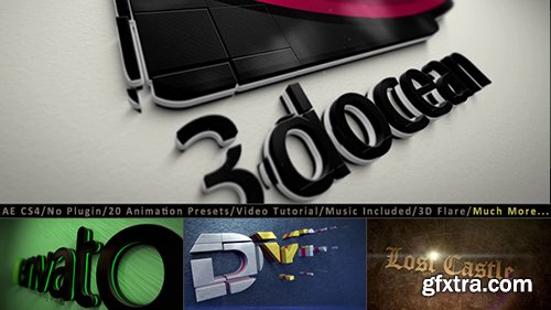 Videohive 3D Logo Title Intro Animation Kit 9601635