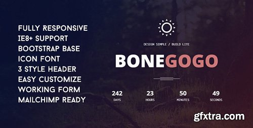ThemeForest - BoneGoGo - Responsive Coming Soon Template - RIP - 11270206