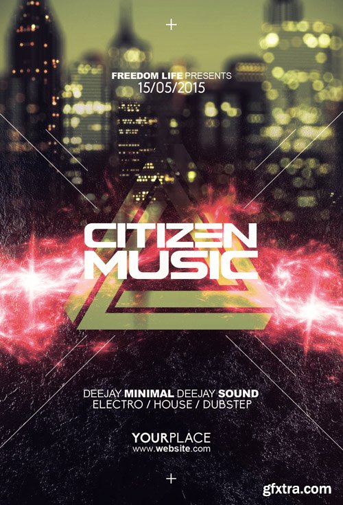 Citizen Music Flyer Template