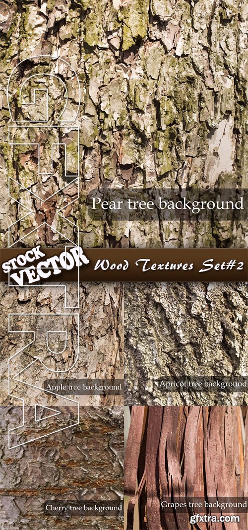 Stock Vector - Wood Textures Set#2