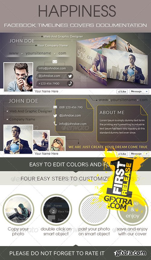 GraphicRiver - Happiness Facebook Timeline Cover 6909960
