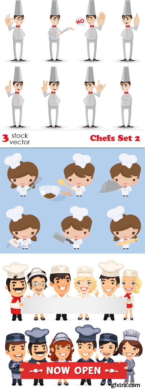 Vectors - Chefs Set 2