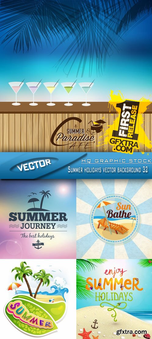 Stock Vector - Summer holidays vector background 32