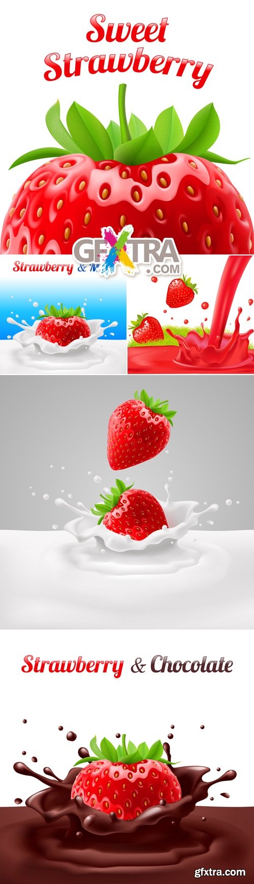 Sweet Strawberries Vector