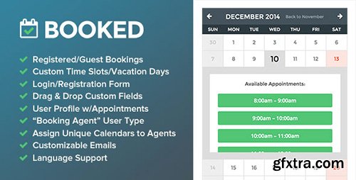 CodeCanyon - Booked v1.4.9 - Appointment Booking for WordPress - 9466968