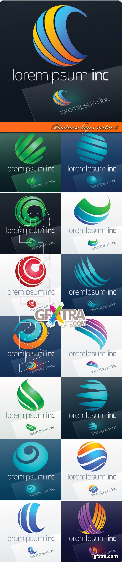 Business logos vector 5