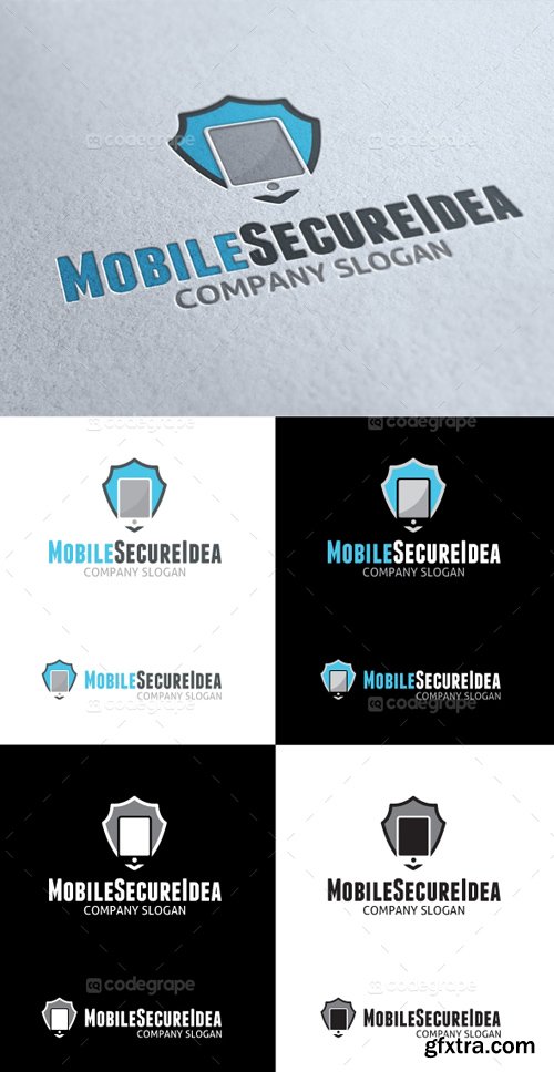 Mobile Secure Idea Logo