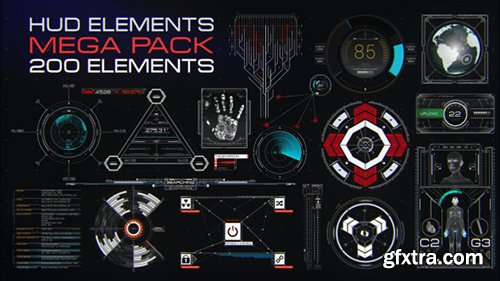 VideoHive HUD Elements Mega Pack 11250824